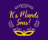 Fancy Mardi Gras Facebook Post