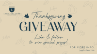 Thanksgiving Day Giveaway Video Design