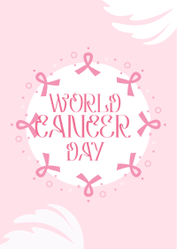 Cancer Awareness Wreath Poster