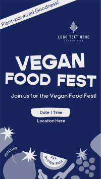 Blocky Vegan Food Fest Instagram Reel Image Preview