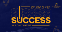 Success as Daily Agenda Facebook Ad