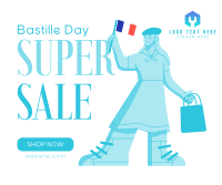 Super Bastille Day Sale Facebook Post