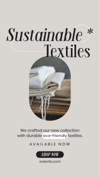 Sustainable Textiles Collection TikTok Video