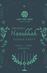 Hanukkah Lily Invitation