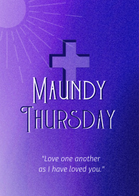 Holy Week Maundy Thursday Poster