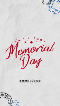 Memorial Day Doodle Instagram Reel Image Preview