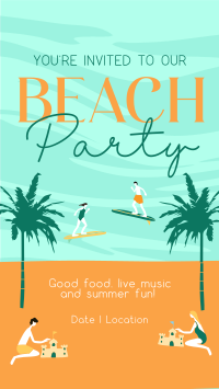 It's a Beachy Party Instagram Story