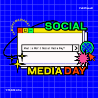 Retro Social Media Instagram Post Design