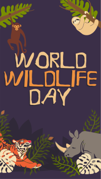 Rustic World Wildlife Day Instagram Story