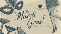 Flapper Mardi Gras Facebook Event Cover