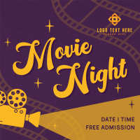 Film Movie Night Instagram Post Design