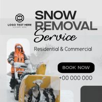 Snow Removers Linkedin Post Design