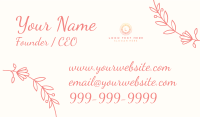 Fancy Flower Business Card Design