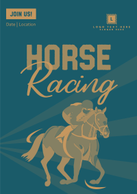 Vintage Horse Racing Poster