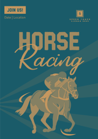 Vintage Horse Racing Poster Image Preview