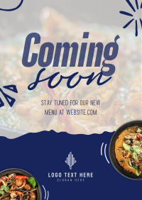 New Menu Coming Soon Flyer