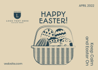 Easter Basket Postcard