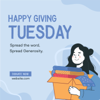 Spread Generosity Instagram Post