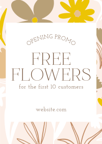 Free Flowers For You! Poster