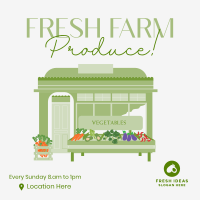 Fresh Farm Produce Instagram Post Image Preview