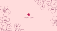 Flower Blossoms Ornamental YouTube Banner