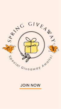 Spring Giveaway Facebook Story