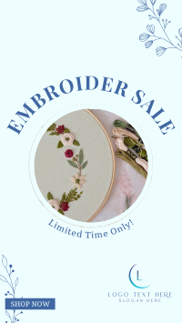 Embroidery Sale Facebook Story