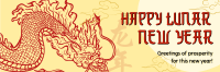 Prosperous Lunar New Year Twitter Header Image Preview