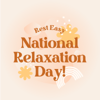 National Relaxation Day Greeting Instagram Post