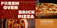 Yummy Brick Oven Pizza Twitter Post