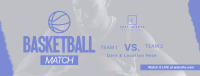 Upcoming Basketball Match Facebook Cover