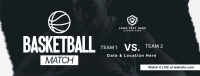 Upcoming Basketball Match Facebook Cover Image Preview