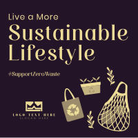 Sustainable Living Instagram Post