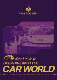 Car World Podcast Flyer