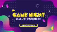 Techno Fun Game Night YouTube Banner