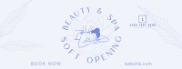Spa Soft Opening  Facebook Cover