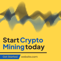 Cryptocurrency Market Mining Linkedin Post Design