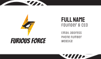 Furious Thunder Business Card Image Preview