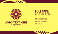 Yoga Flower Business Card example 1