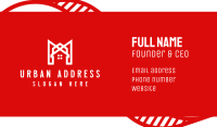 Modern Red Ribbon House Business Card Image Preview