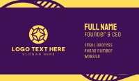 Yellow North Star Business Card Design