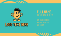 Smirk Potato Man Business Card Design
