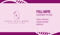 Hot Pink Business Card example 3