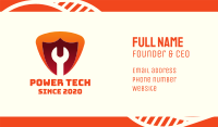 Wrench Maintenance Shield Business Card