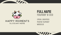 Organic Happy Cow Farm Business Card Image Preview