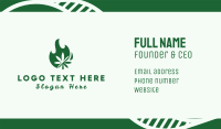 Flaming Cannabis Business Card