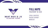 Bold V Diamond Business Card