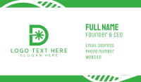 Green D Asterisk Business Card