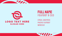 Red Digital Tech Company Business Card