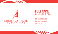 Red A & I Business Card